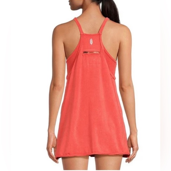 FP Movement by Free People Vibrant Ruby Red Hot Shot Mini Dress size XL - Picture 2 of 8